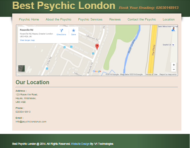 Best Psychic Website Desing